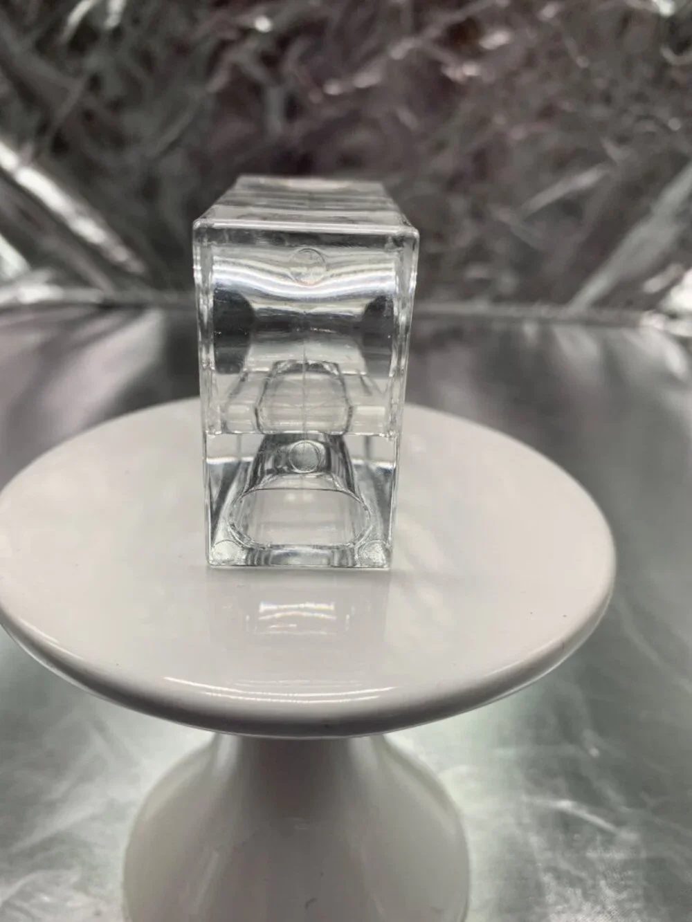 Clear Acrylic Napkin Ring Holders Set Of 4 Rectangular Modern Design